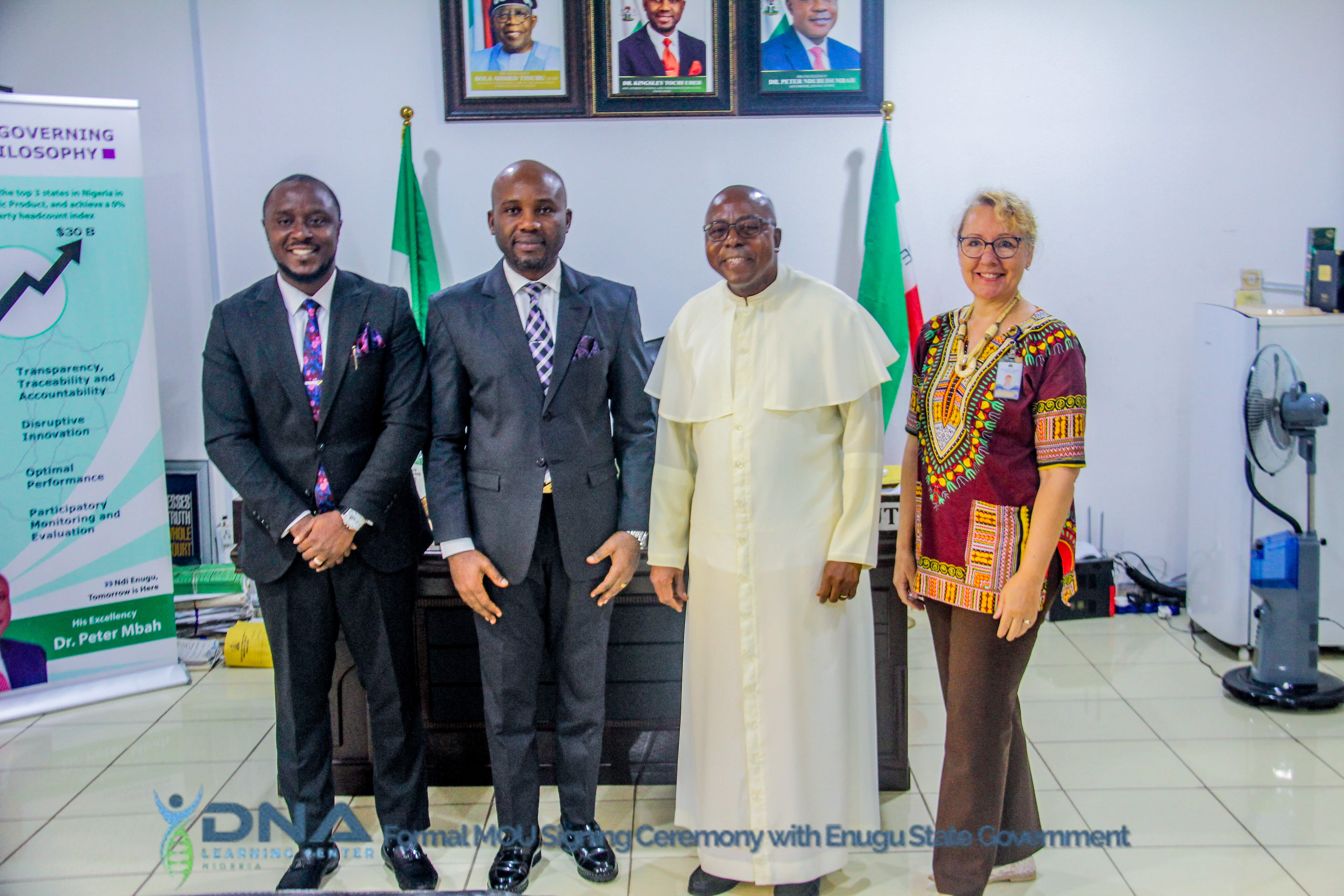 The Signing of a Memorandum of Understanding (MOU) between DNALC & Enugu State Government to build the first forensics training center in Nigeria.